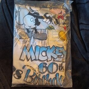 Vintage Mickey Mouse 60th Birthday Shirt In Original Bag